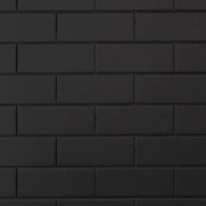 Seratone 2.4 x 1.2 x 4.5mm Black Subway Seratone 2.4 x 1.2 x 4.5mm Black Subway Tile