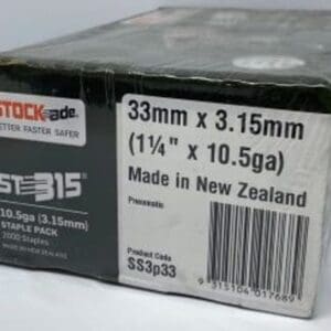 Stockade Staple 33 x 3.15 mm Bx 2700