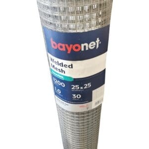 Bayonet Square Weld Mesh 1200 x 25 x 25 x 1.0 x 30m
