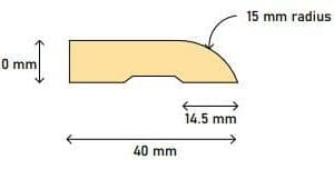 40 x 10 Bullnose Arch H3 FJ