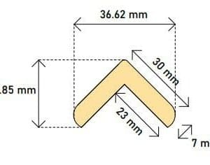 30mm External Corner H3 FJ