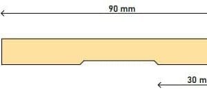 90 x 10 Single Bevel Arch H3 FJ