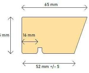 65 x 37 Linea Sill Block H3 P/P FJ