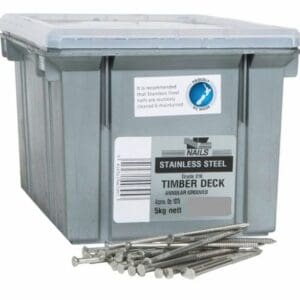 75 x 3.15 Stainless Steel Decking Nails 75 x 3.15 Stainless Steel Decking Nails 5kg