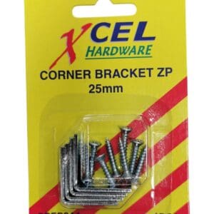 Corner Brackets Zp 25mm Pk4 Xcel