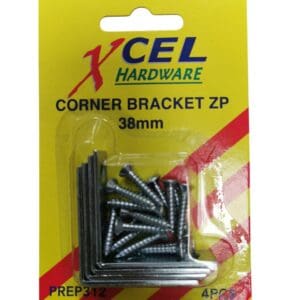 Corner Brackets Zp 38mm Pk4 Xcel