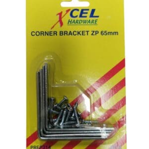 Corner Brackets Zp 65mm Pk4 Xcel
