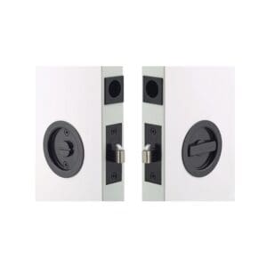 Cavity Sliding Privacy Kit Round Blk