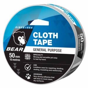 Cloth Tape 50mm x 15M Silver