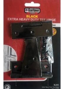 T Hinge 100mm Heavy Duty Black DP2