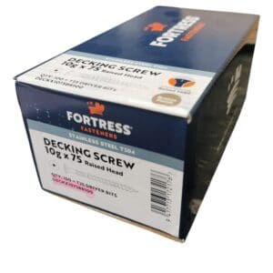 10G x 75 Rsd Csk Torx Deck Screws Bronze (100)