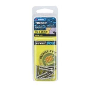 Wood Screw 6G x 25mm Csk Phillips Drive