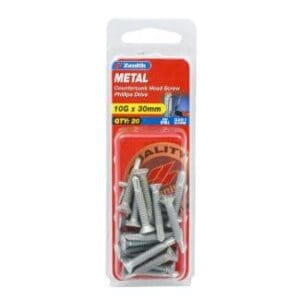 Metal Screw Phillips Class 3 10g-24 20pc