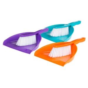 Brush & Pan Set Economy Browns