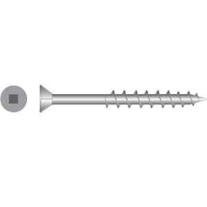 8g x 65mm CSK Square #2 Surefast Screw Stainless Steel T304 Jar 100