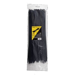 Crscnt 370 x 4.6mm Cable Ties - Black(100 Pack)