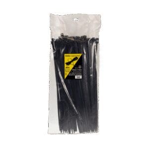 Crscnt 370 x 7.5mm Cable Ties - Black