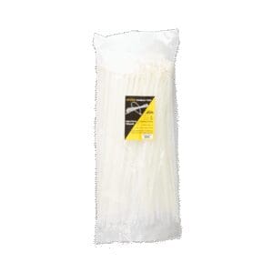 Crscnt 370mm x 7.5mm Natural Cable Ties