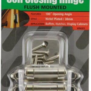 Hinge Self Closing Flush Mounted 38mm NP