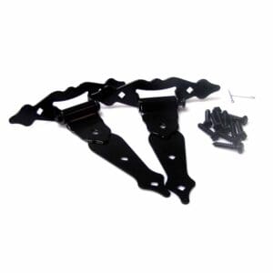 T Hinge Ornametal w/spring Black