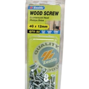 Wood Screws 4G x 12mm