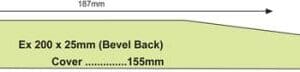 187 x 18 Bevelback WB H3.1 P/P 6.3m