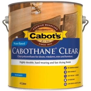 Cabots Cabothane Clear Wb Gloss 4L