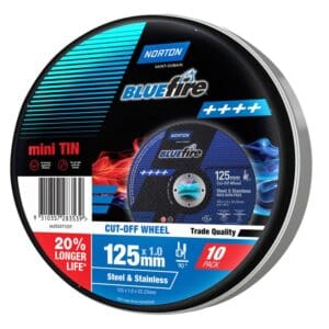 Twset 125 x 1.0 x 22.23 Norton Tin Of 10