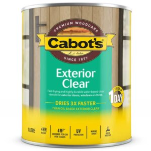 Cabots Exterior Clear Satin 1 ltr wb