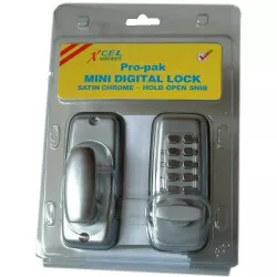 Mini Digital Lock Satin Chrome