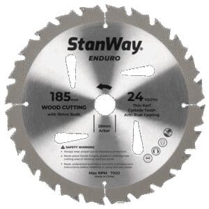Stanway Enduro Circ Saw Blade 185 x 20 24T