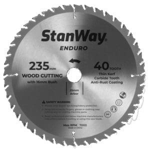 Stanway Enduro Circ Saw Blade 235 x 25 40T