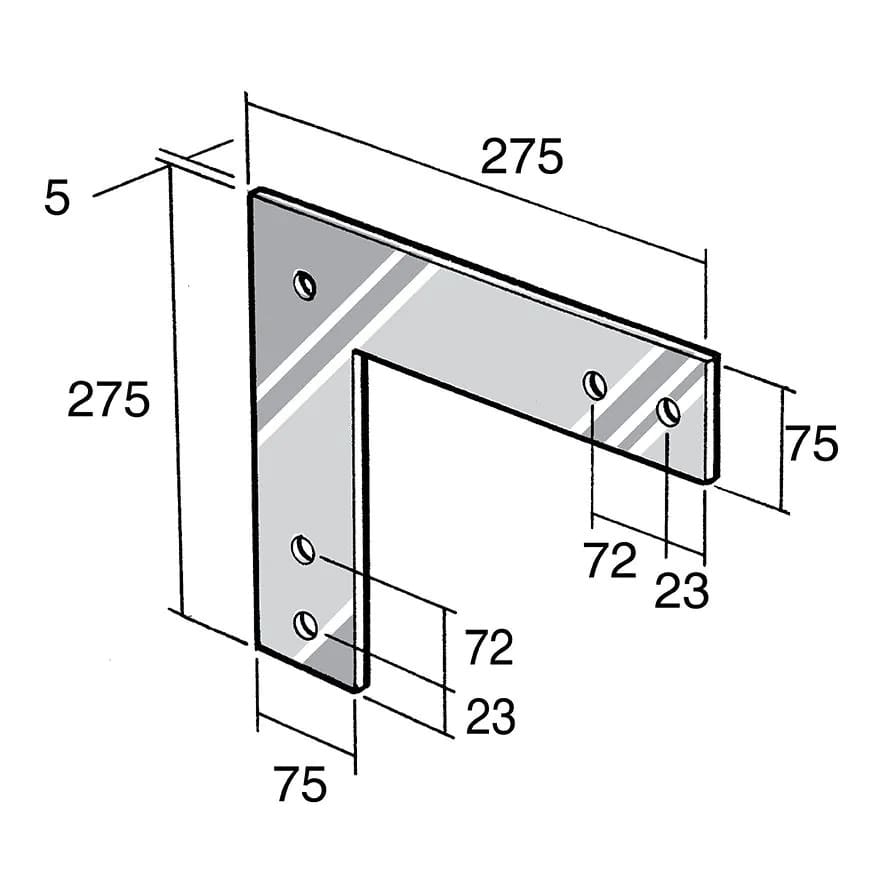 BS48 Stainless Steel Bracket - ITM Stratford