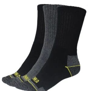 Industrial Work Sock 3 Pkt Blk/Charcoal