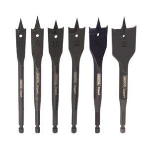 Draper Flat Wood Bit Set 6pcs