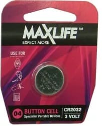 Max Life Button Battery